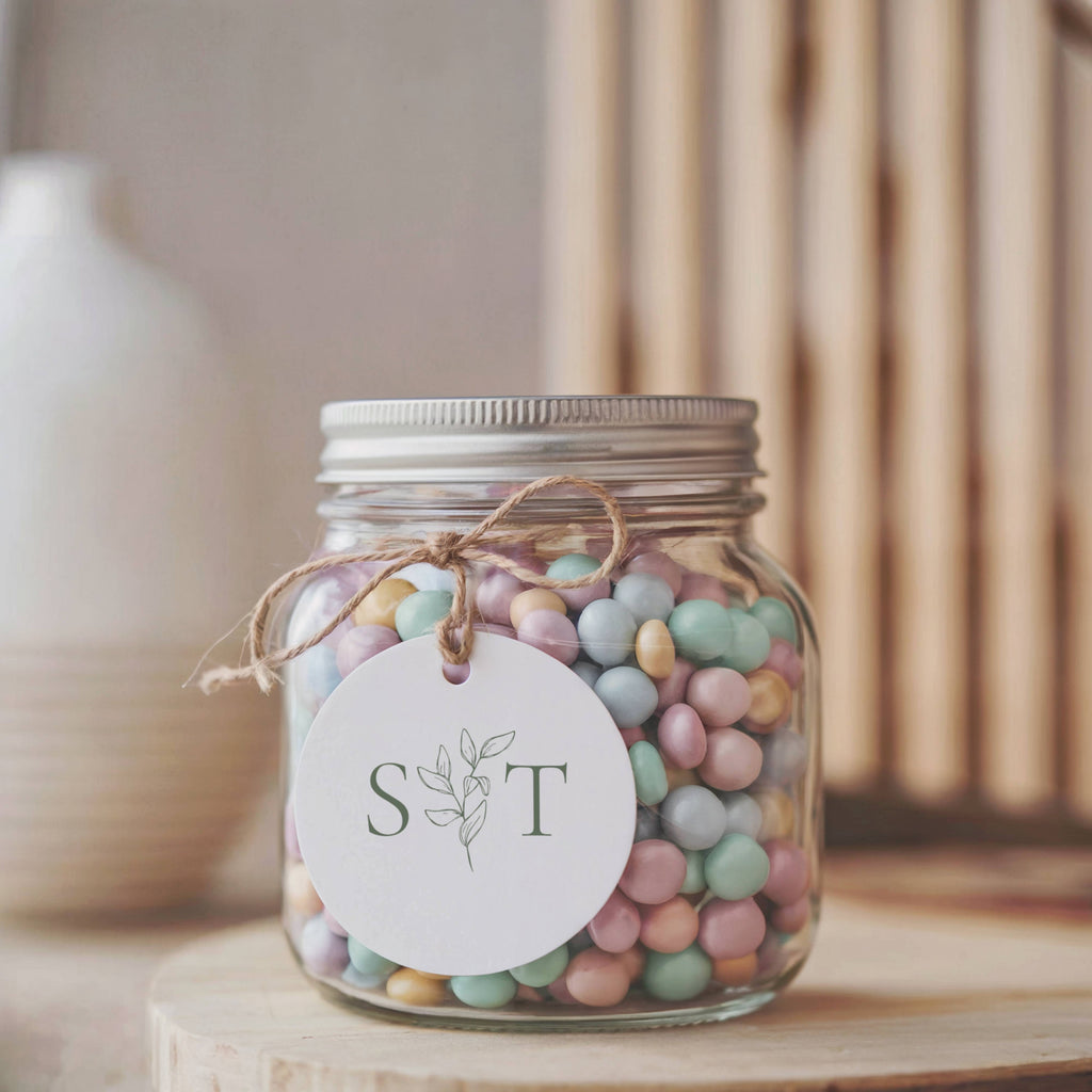 Oliva Essence Wedding Favor Sticker Template