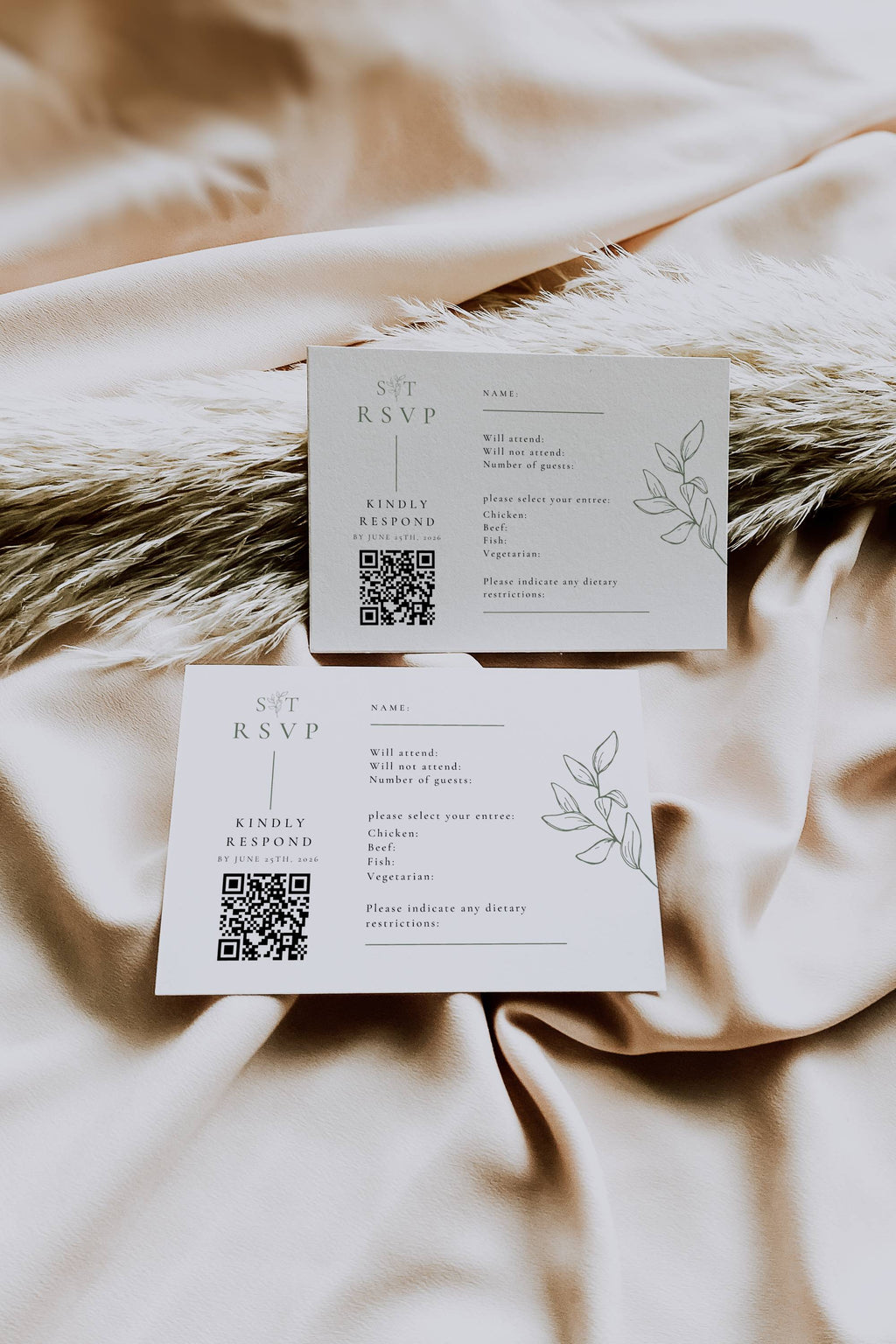 Oliva Essence RSVP Card Template