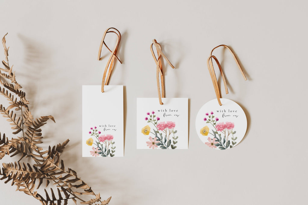 Aurora Valea Wedding Favors Sticker Template