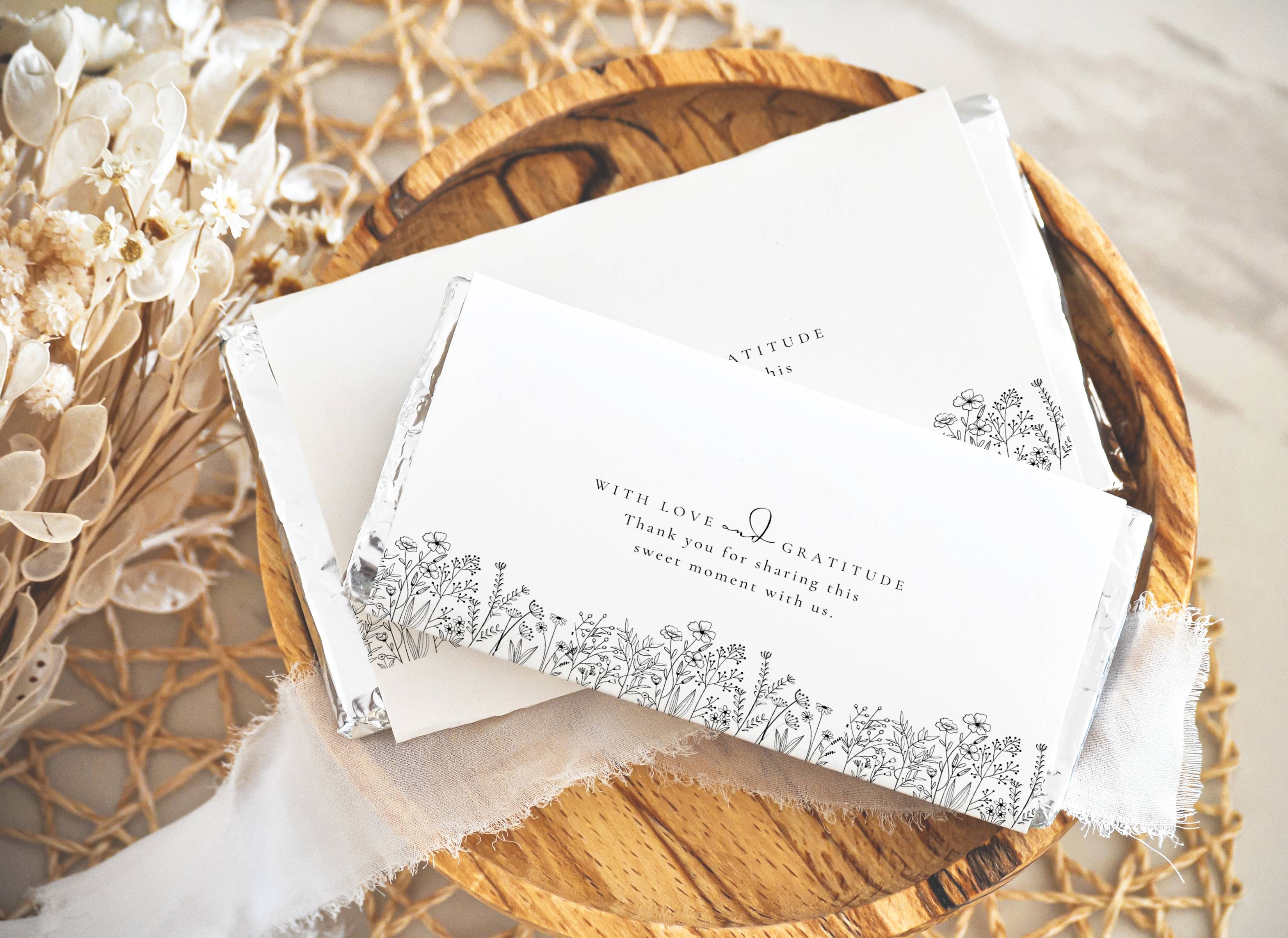 Alba Serenity Chocolate Bar Wrapper Template