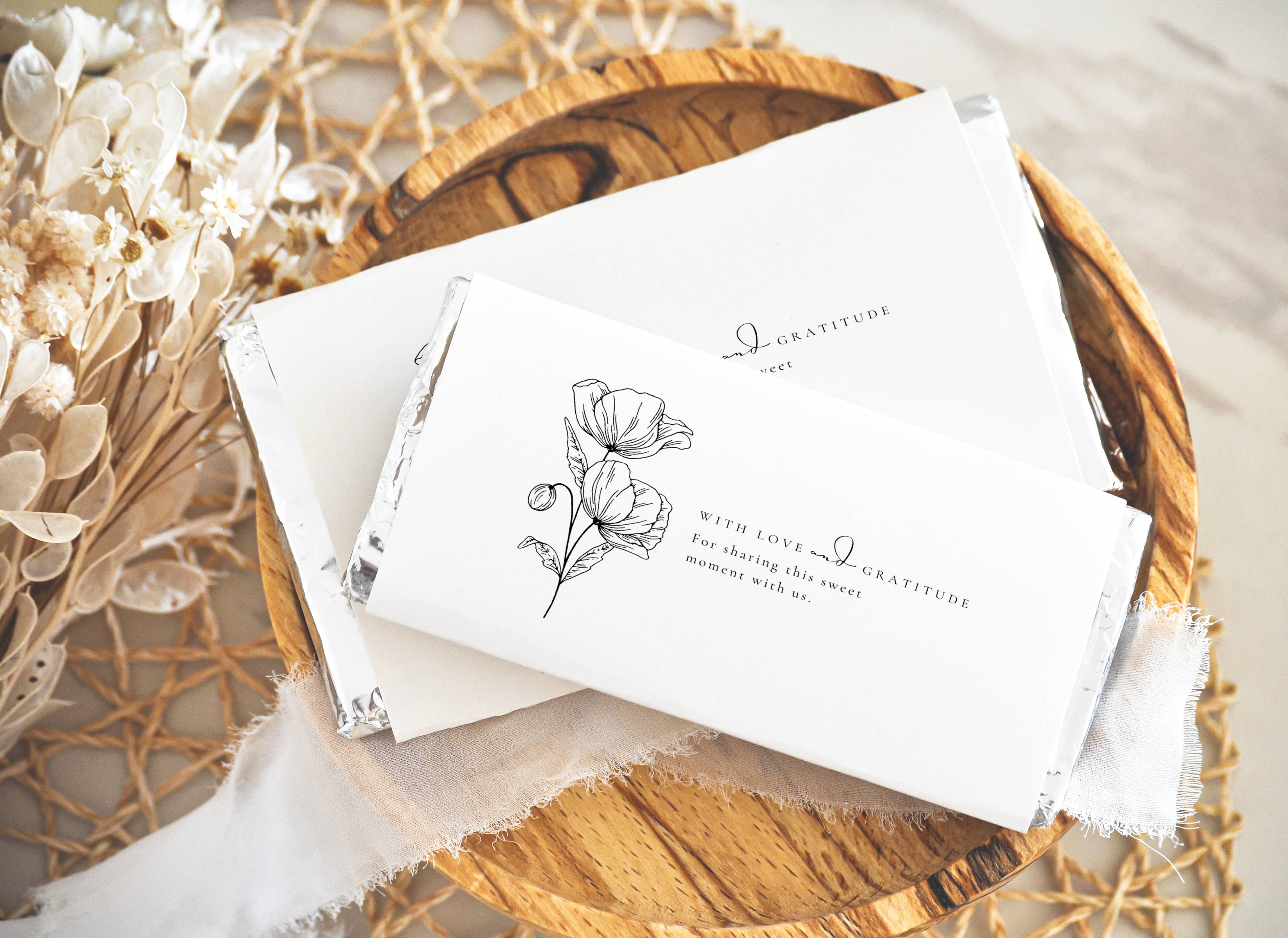 Alba Serenity Chocolate Bar Wrapper Template
