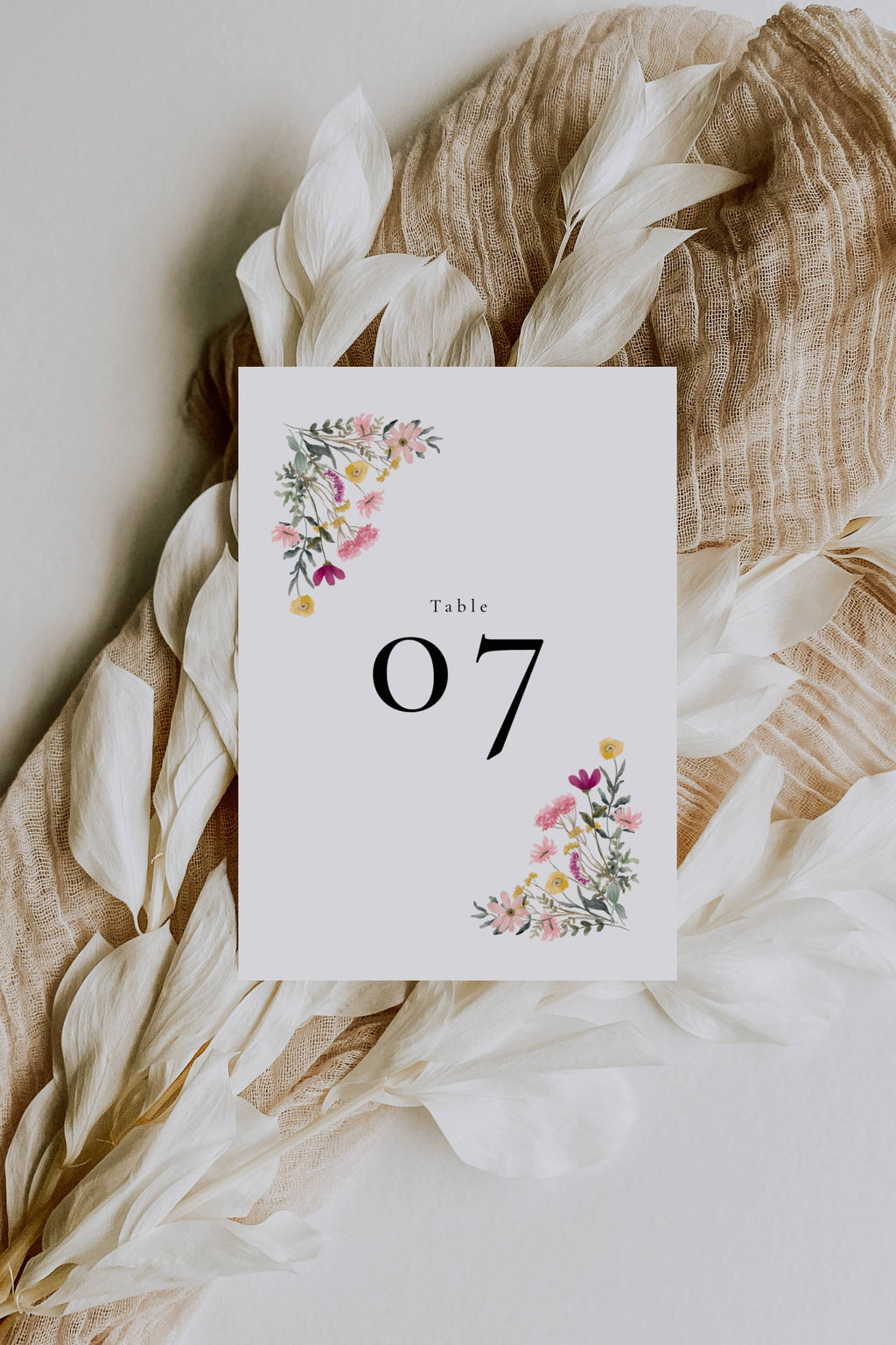 Aurora Valea Table Numbers Templates