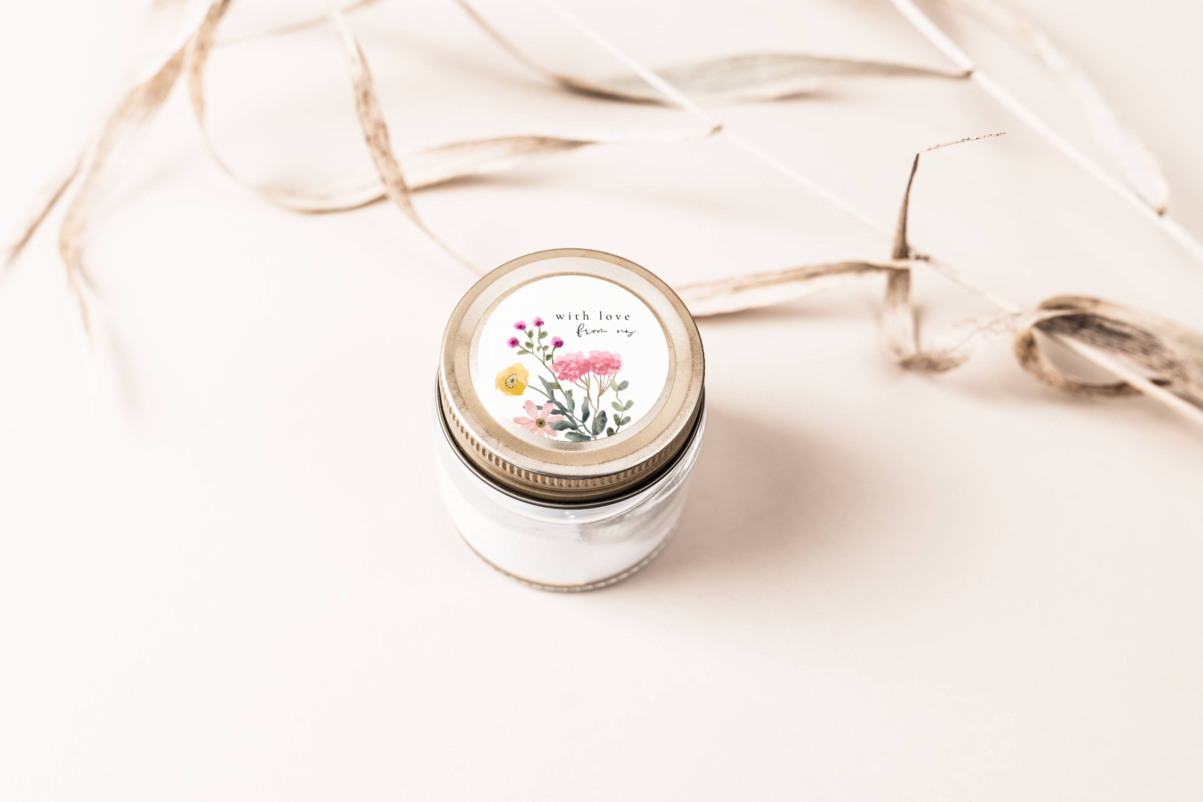 Aurora Valea Wedding Favors Sticker Template