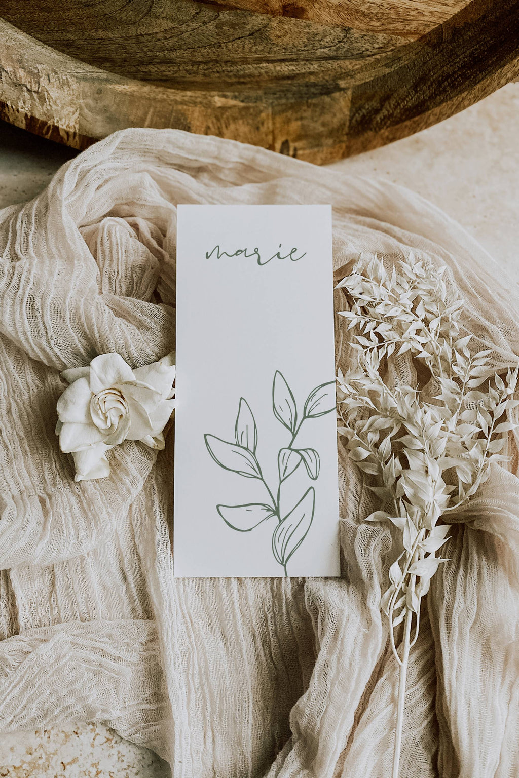 Oliva Essence Wedding Menu Template