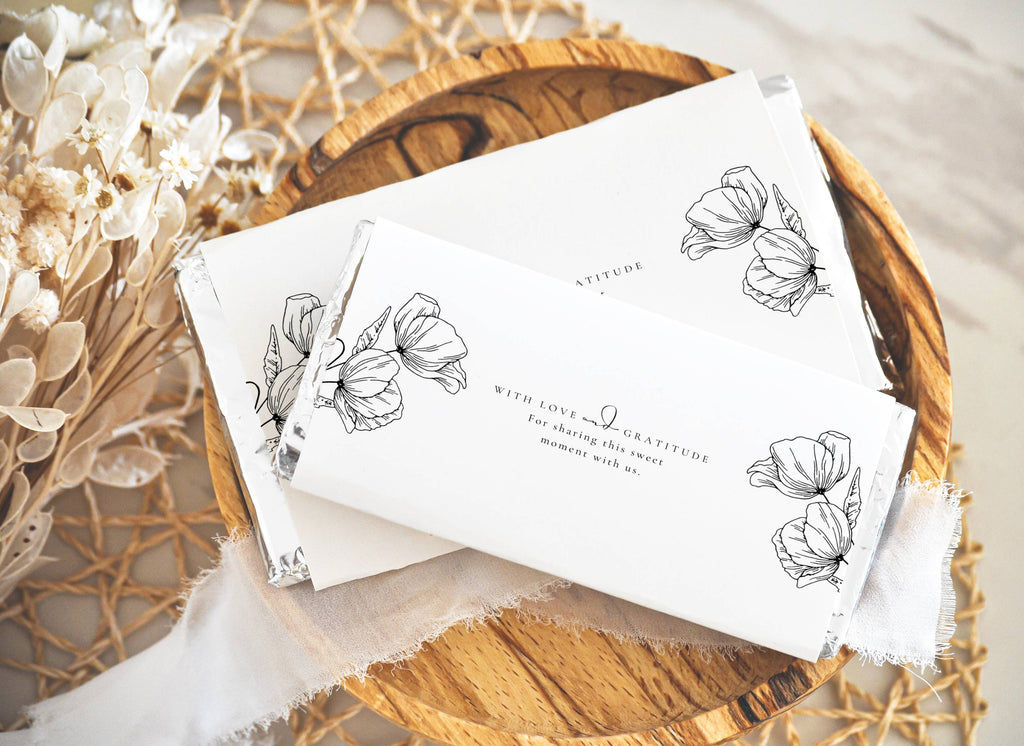 Alba Serenity Chocolate Bar Wrapper Template