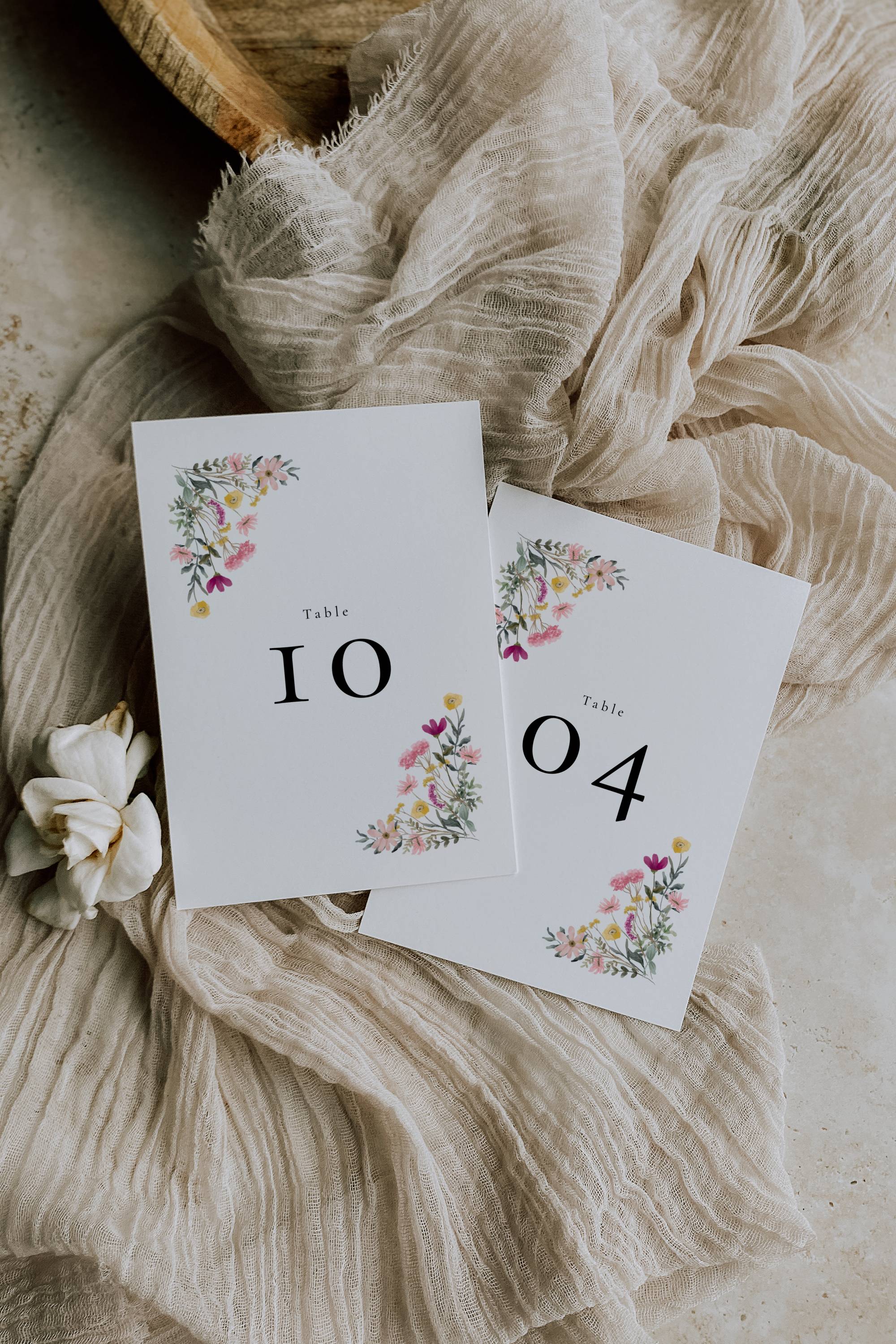 Aurora Valea Table Numbers Templates
