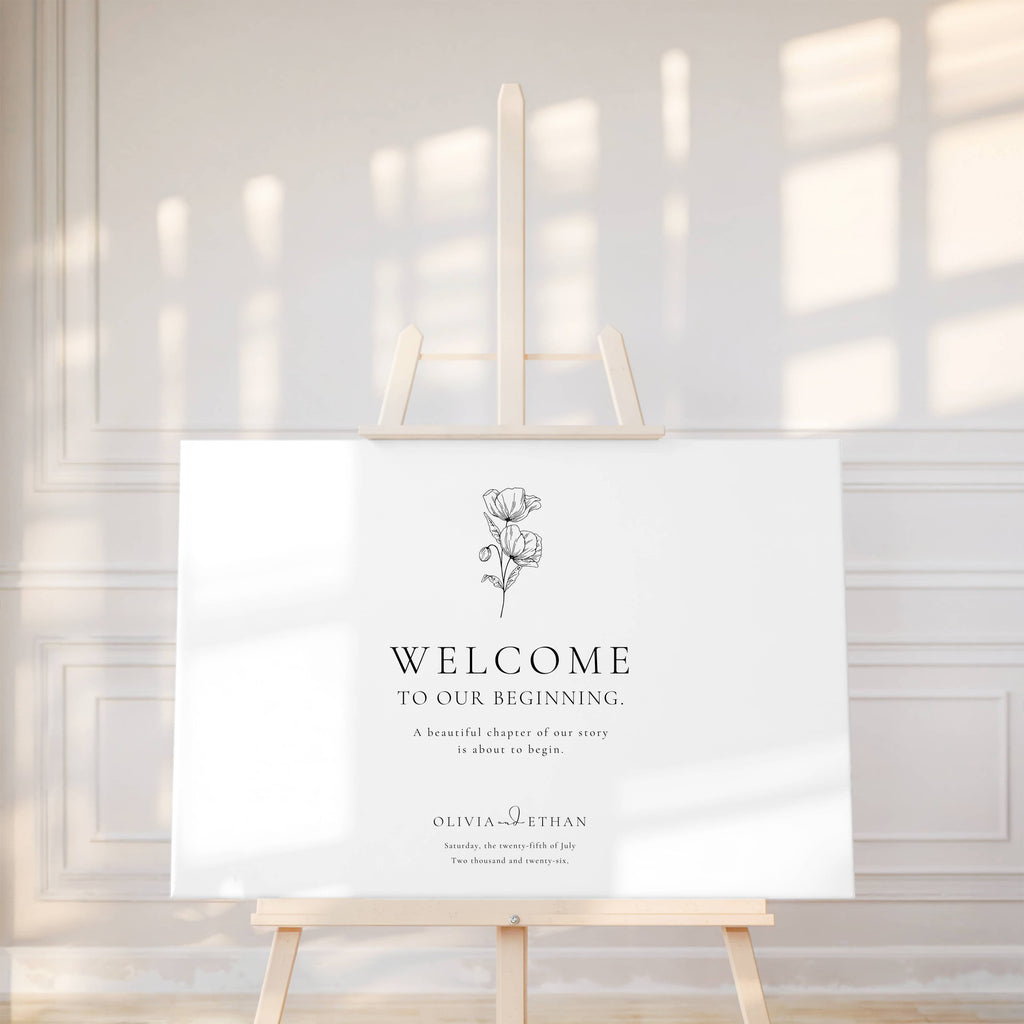 Alba Serenity Welcome Sign Template