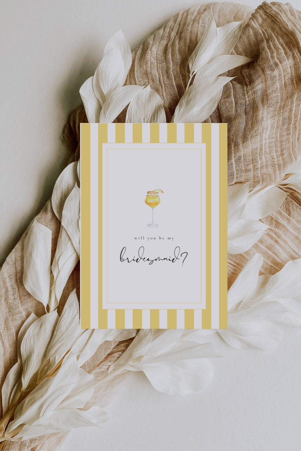 Solea Mare Bridesmaid Info Card Template