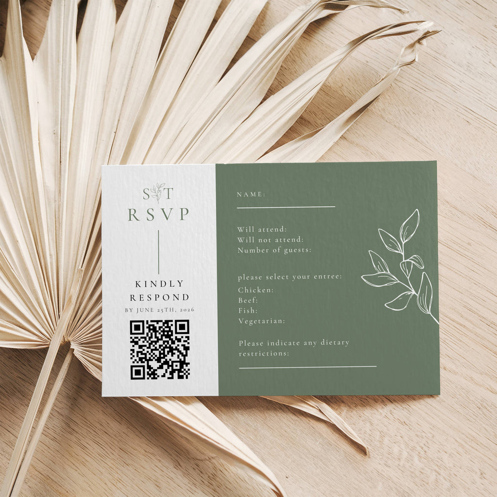 Oliva Essence RSVP Card Template