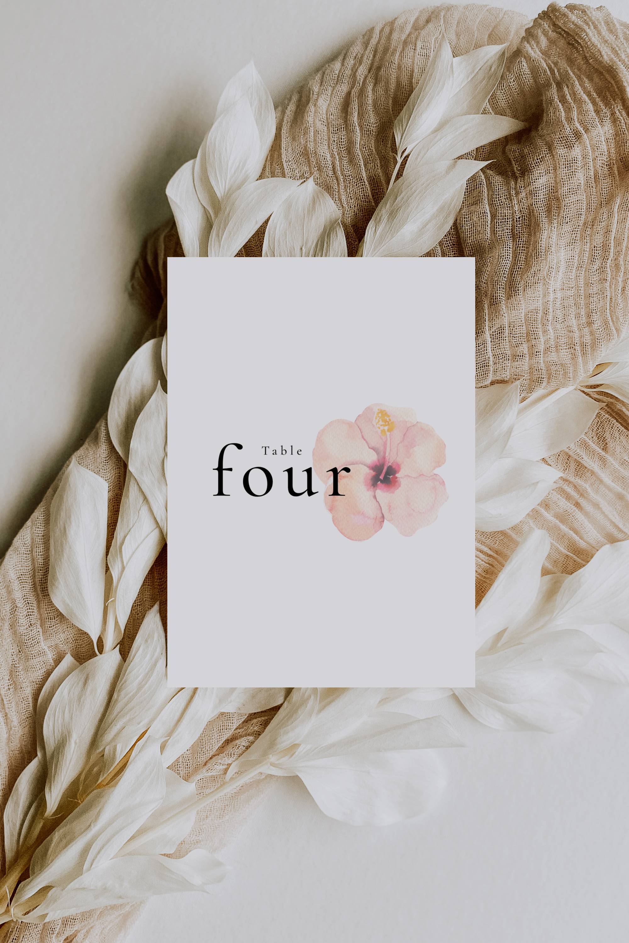 Aurora Valea Table Numbers Templates