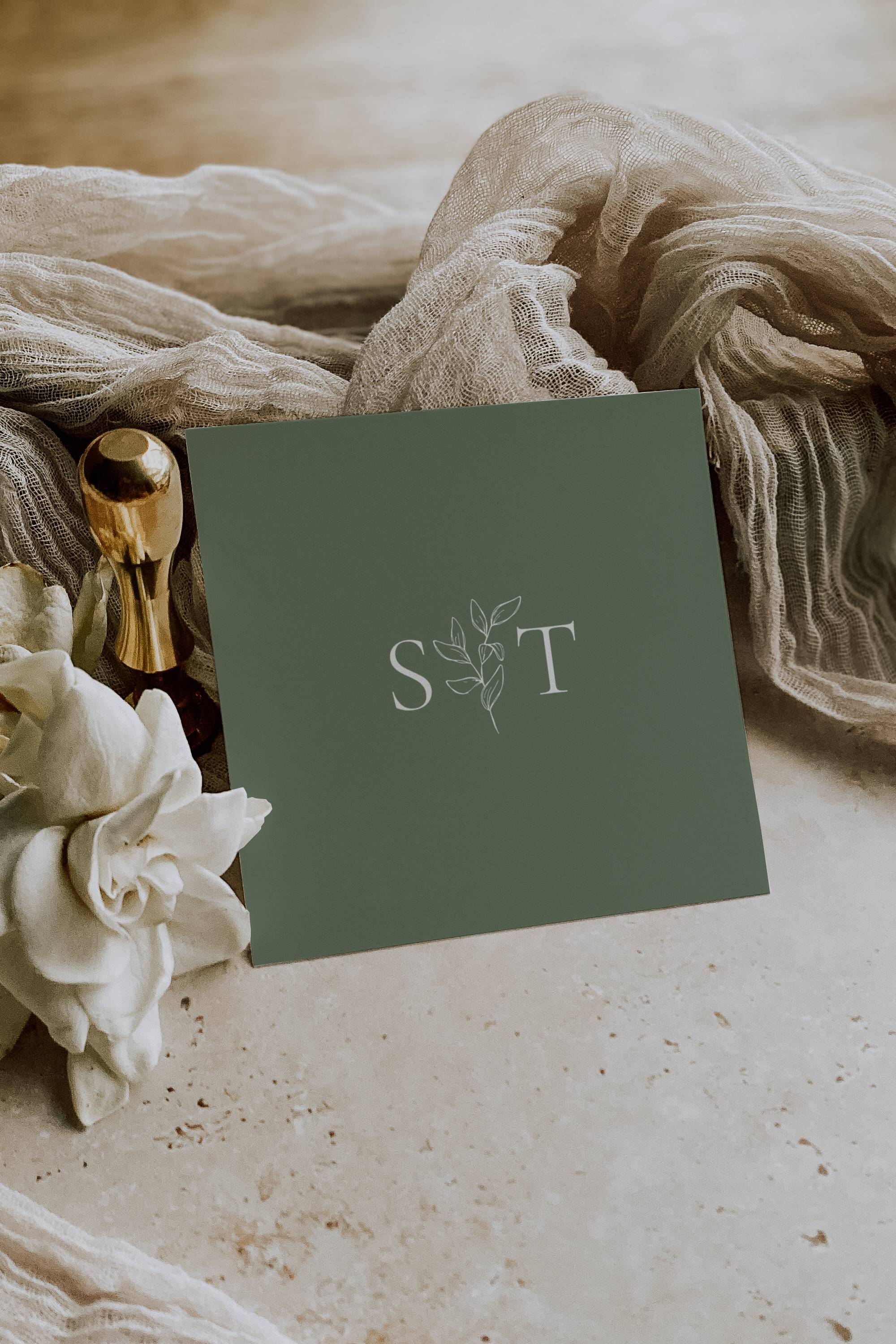 Oliva Essence Wedding Place Card Template