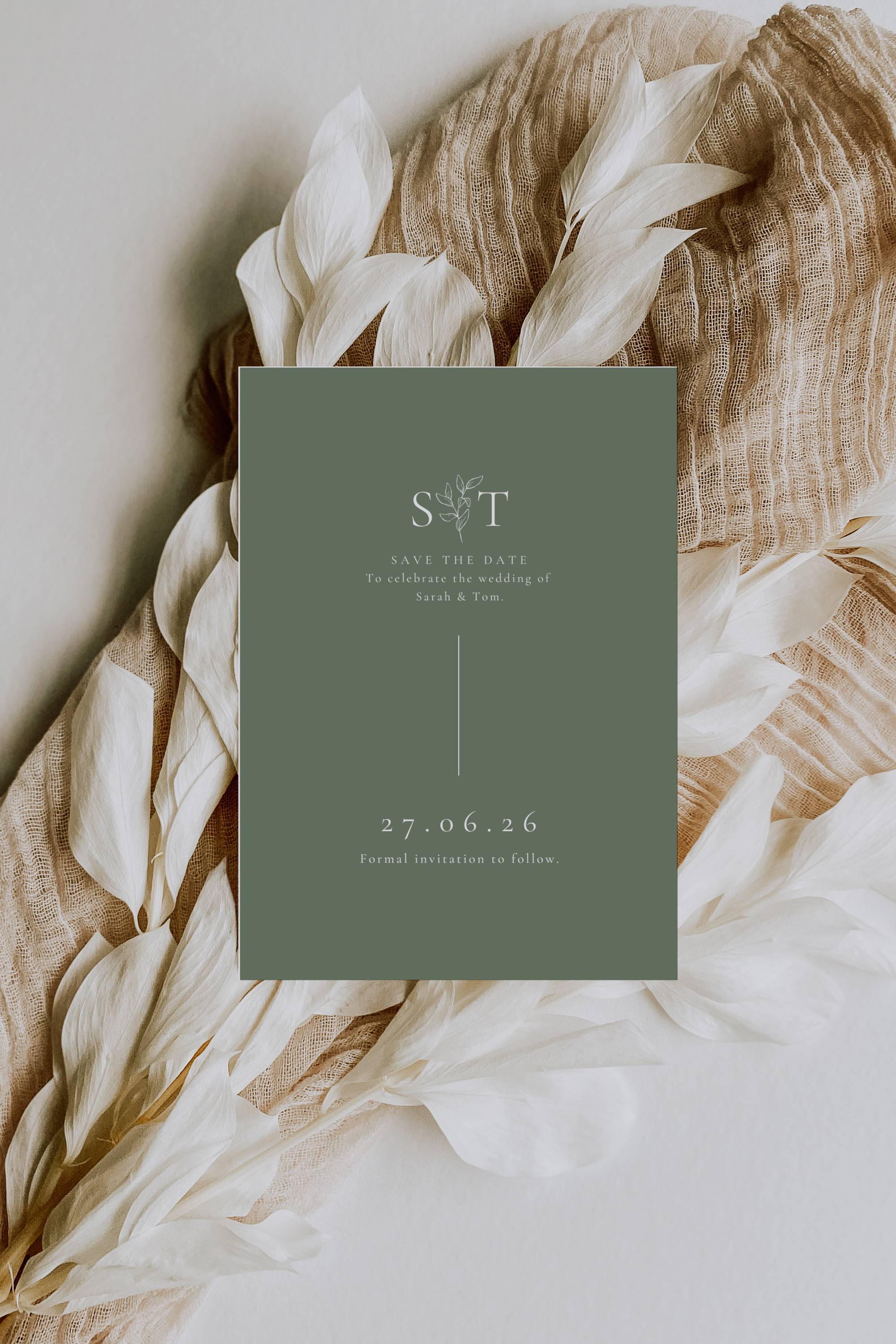 Oliva Essence Save the Date Template