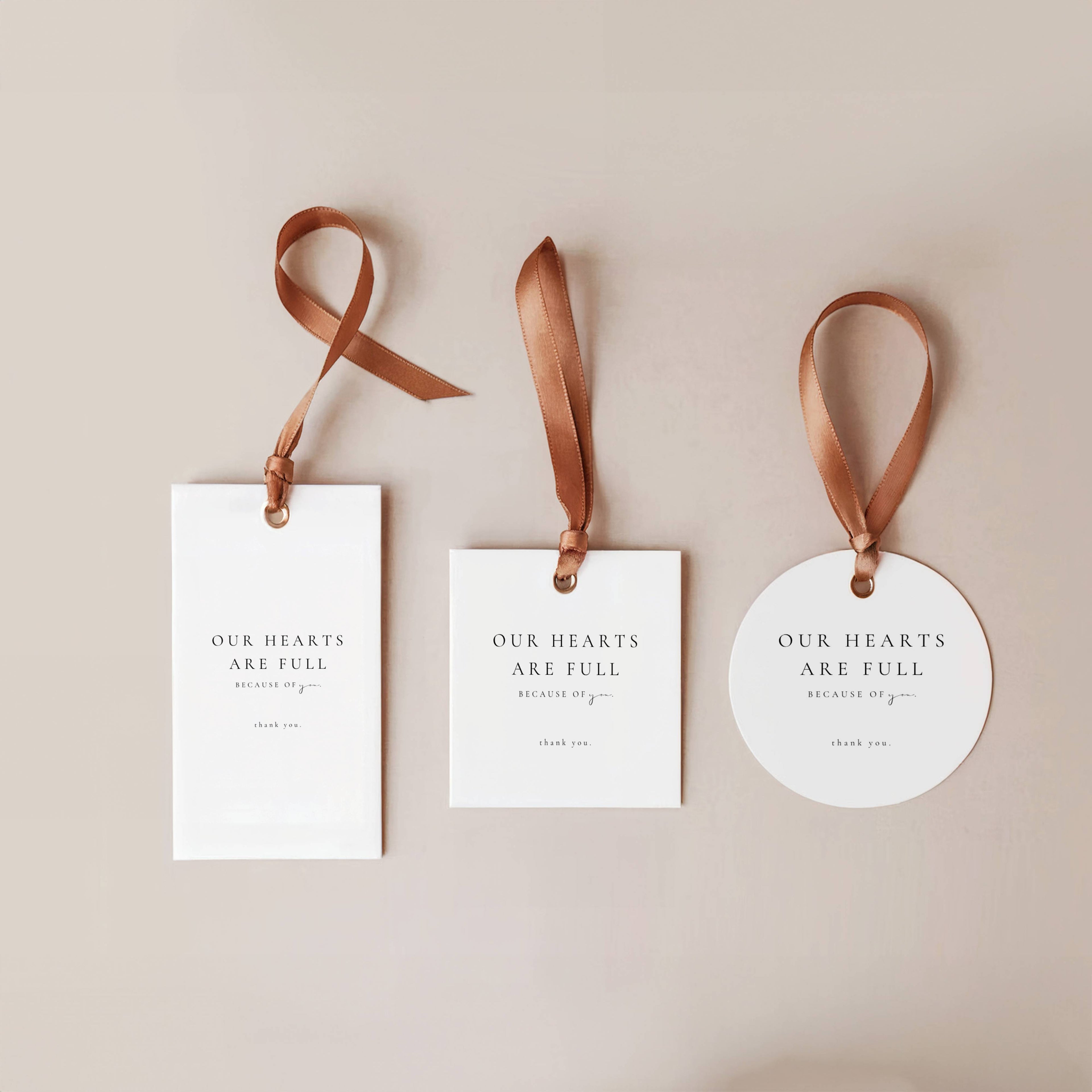 Alba Serenity Wedding Favors Tag Template