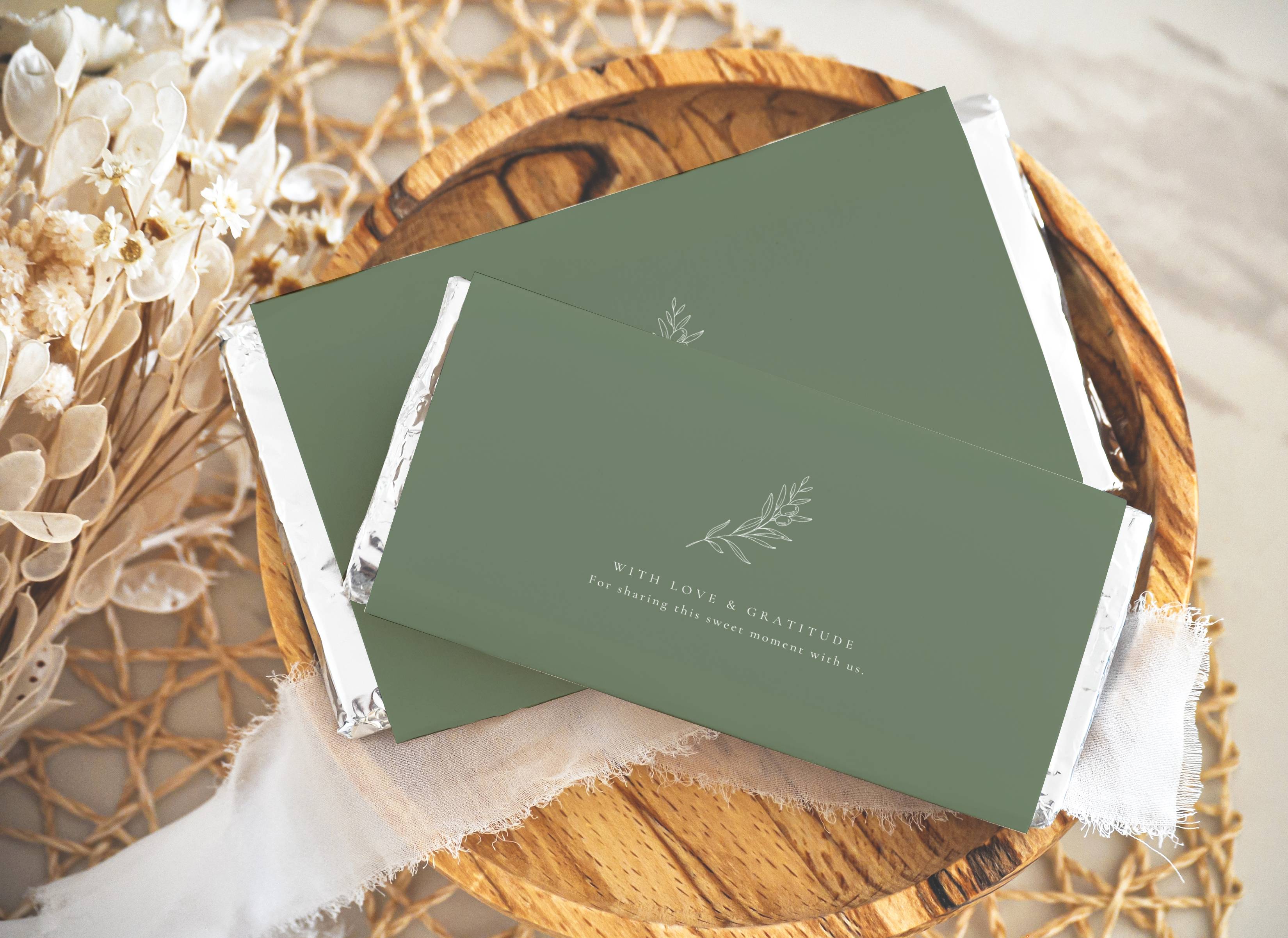 Oliva Essence Chocolate Bar Wrapper Template
