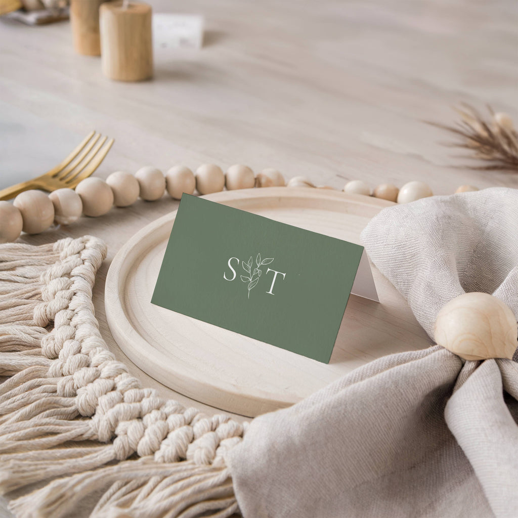 Oliva Essence Wedding Place Card Template