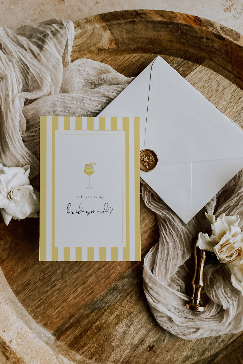 Solea Mare Bridesmaid Info Card Template