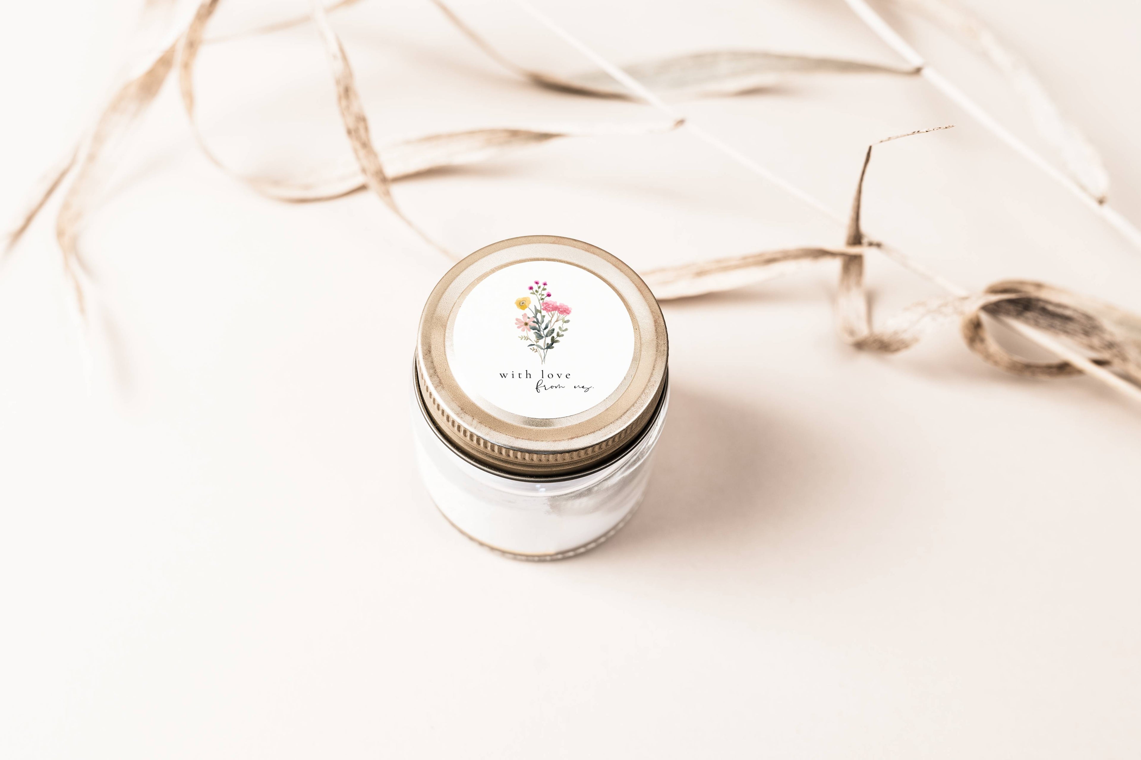Aurora Valea Wedding Favors Sticker Template