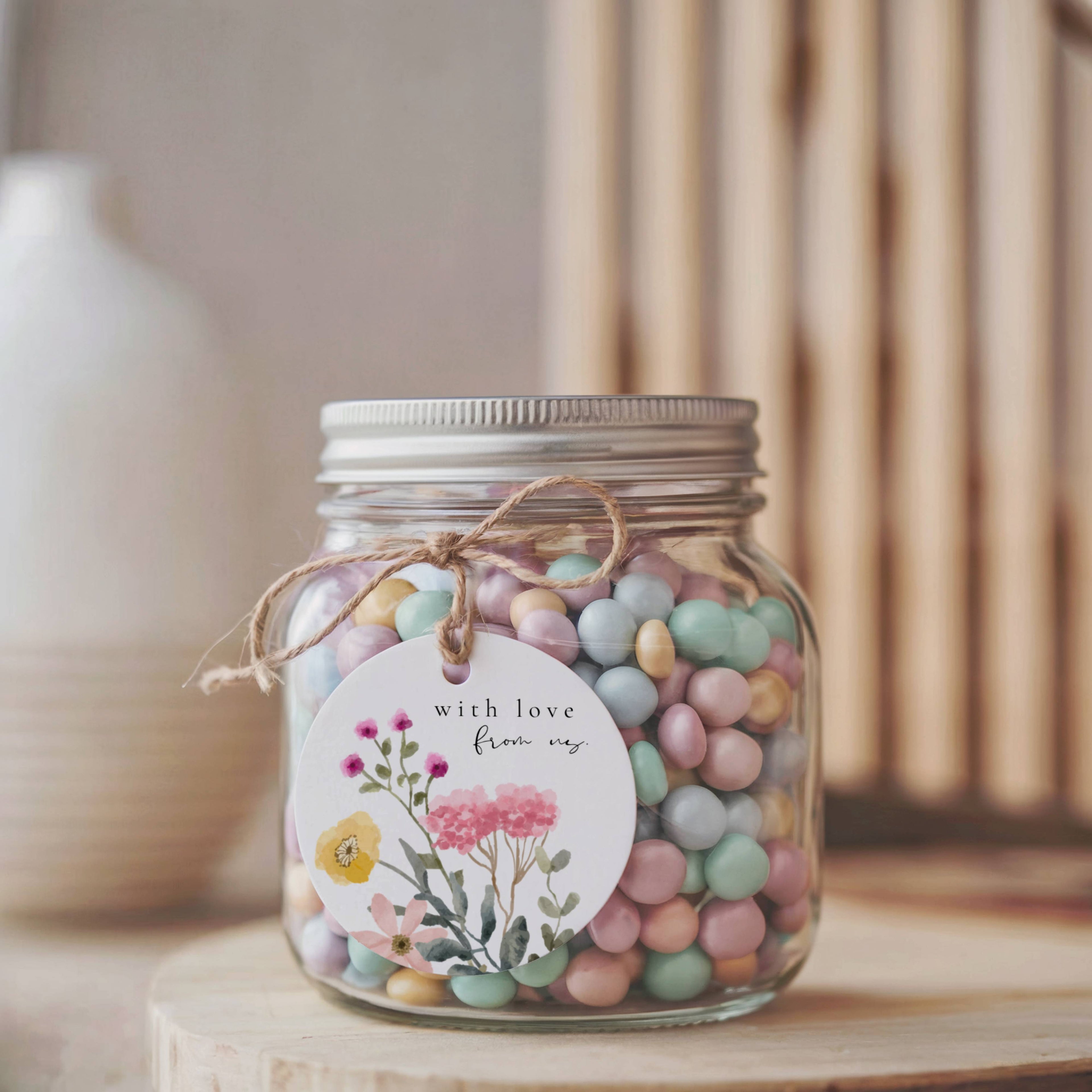 Aurora Valea Wedding Favors Sticker Template