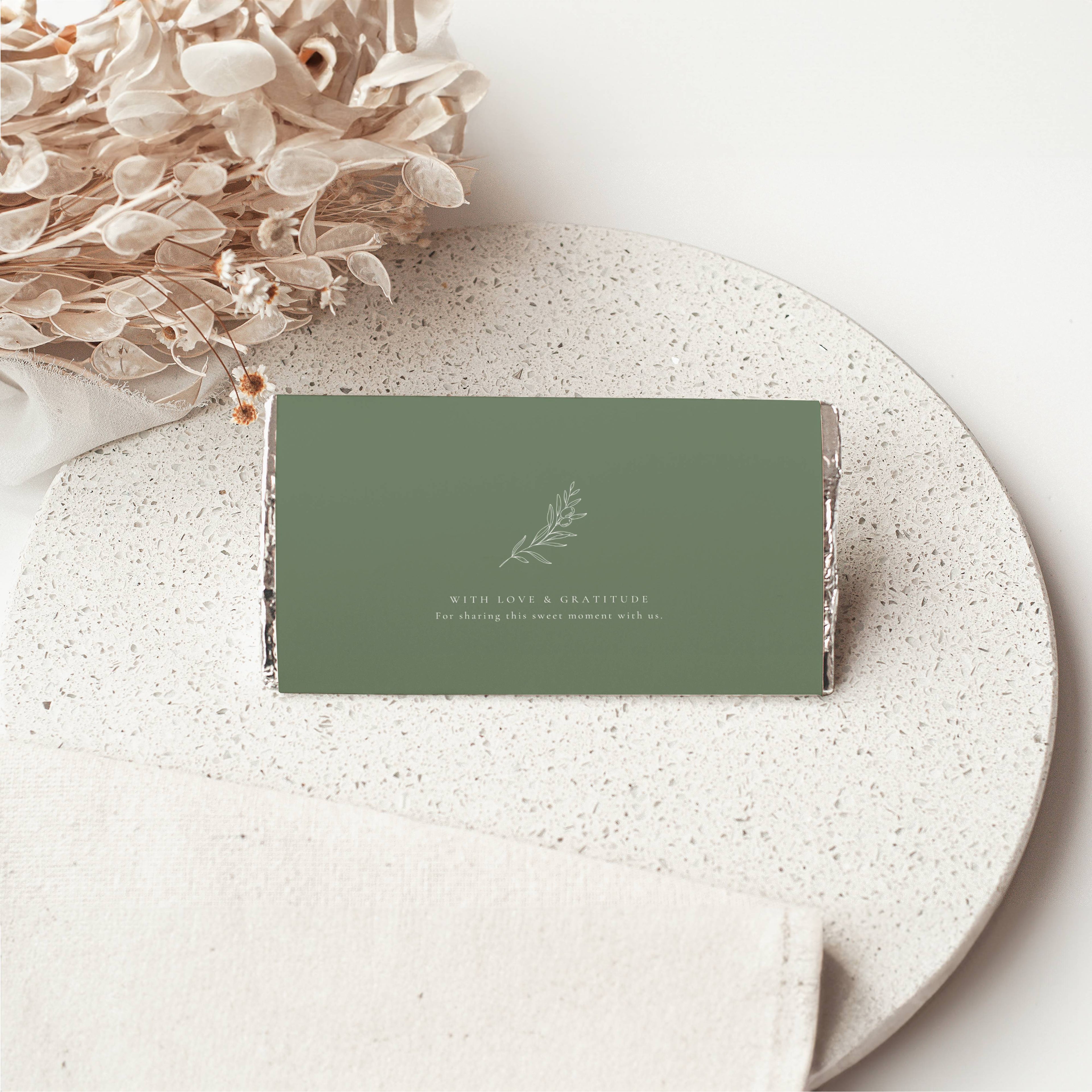 Oliva Essence Chocolate Bar Wrapper Template