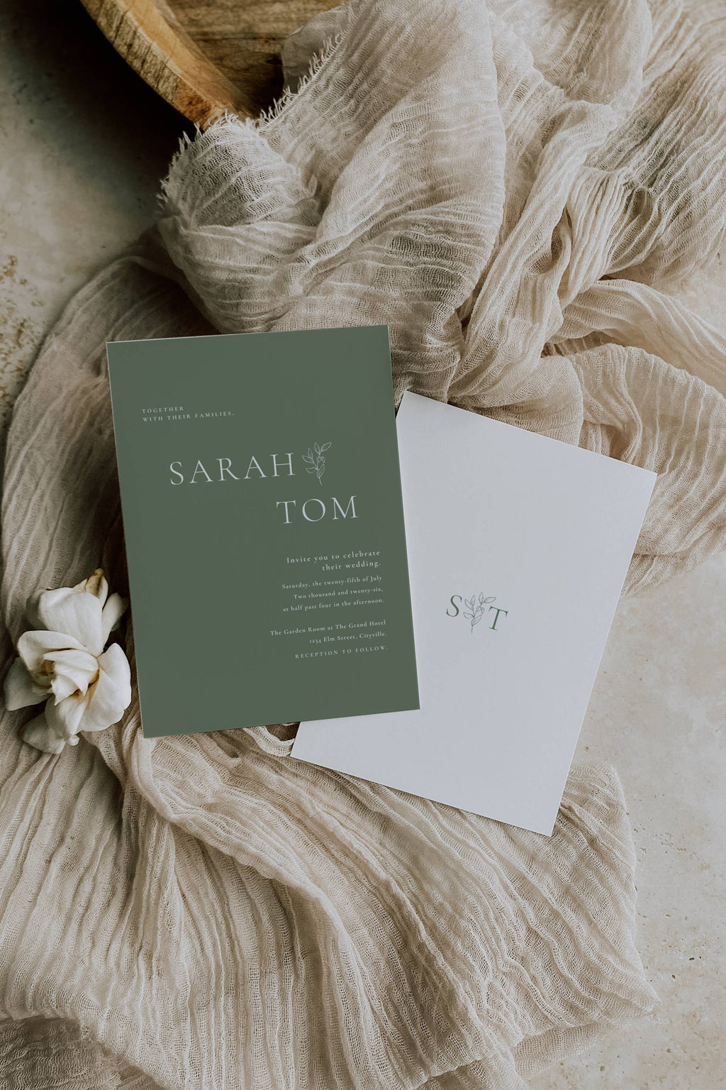 Oliva Essence Wedding Invitation Template