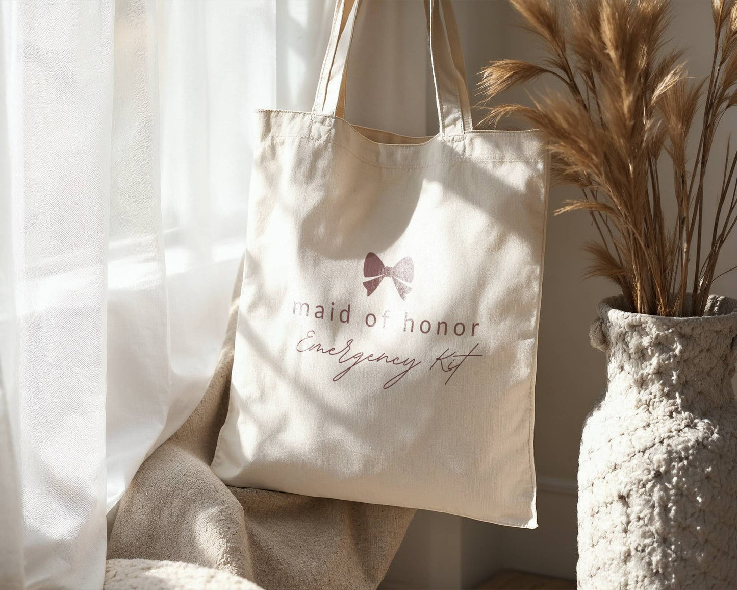Tote Bag Template "Maid of Honor" | Modern Romantic Collection