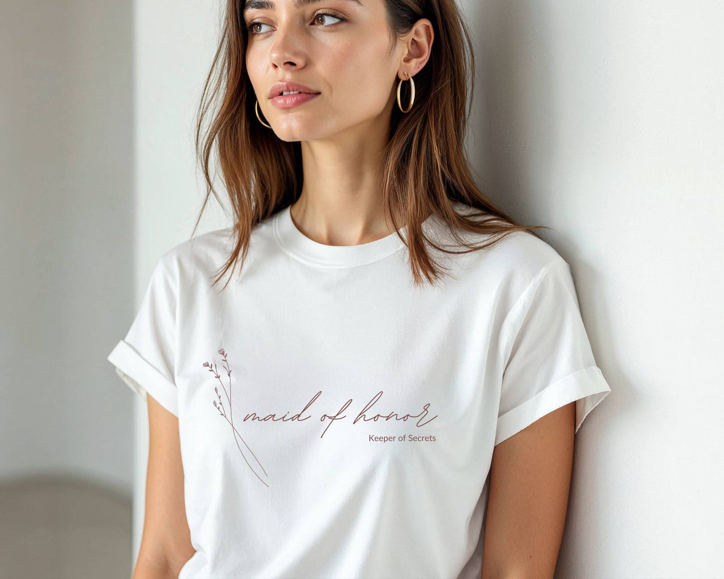 Maid of Honor T-shirt Template | Modern Romantic Collection