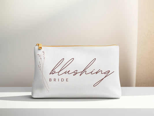 Cosmetic Bag Template "Blushing Bride" | Modern Romantic Collection