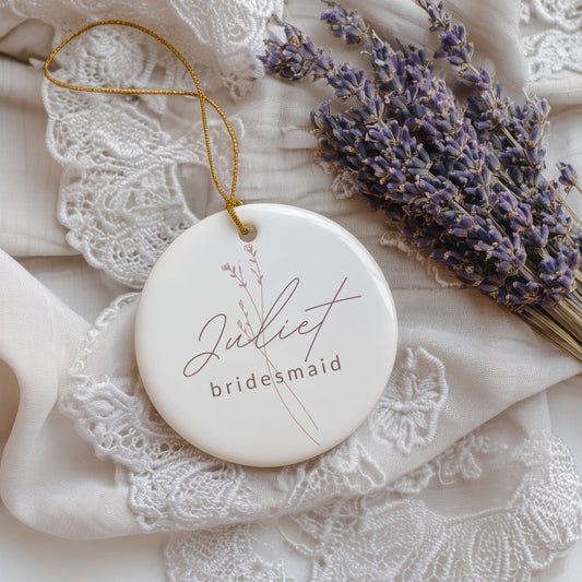 Ornament Template "Bridesmaid_white" | The Modern Romantic Collection