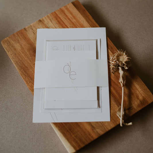 Belly Band Template | Option 02 | Modern Romantic Collection