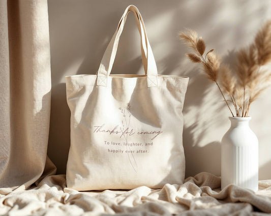 Tote Bag Template "Thank you" | Modern Romantic Collection