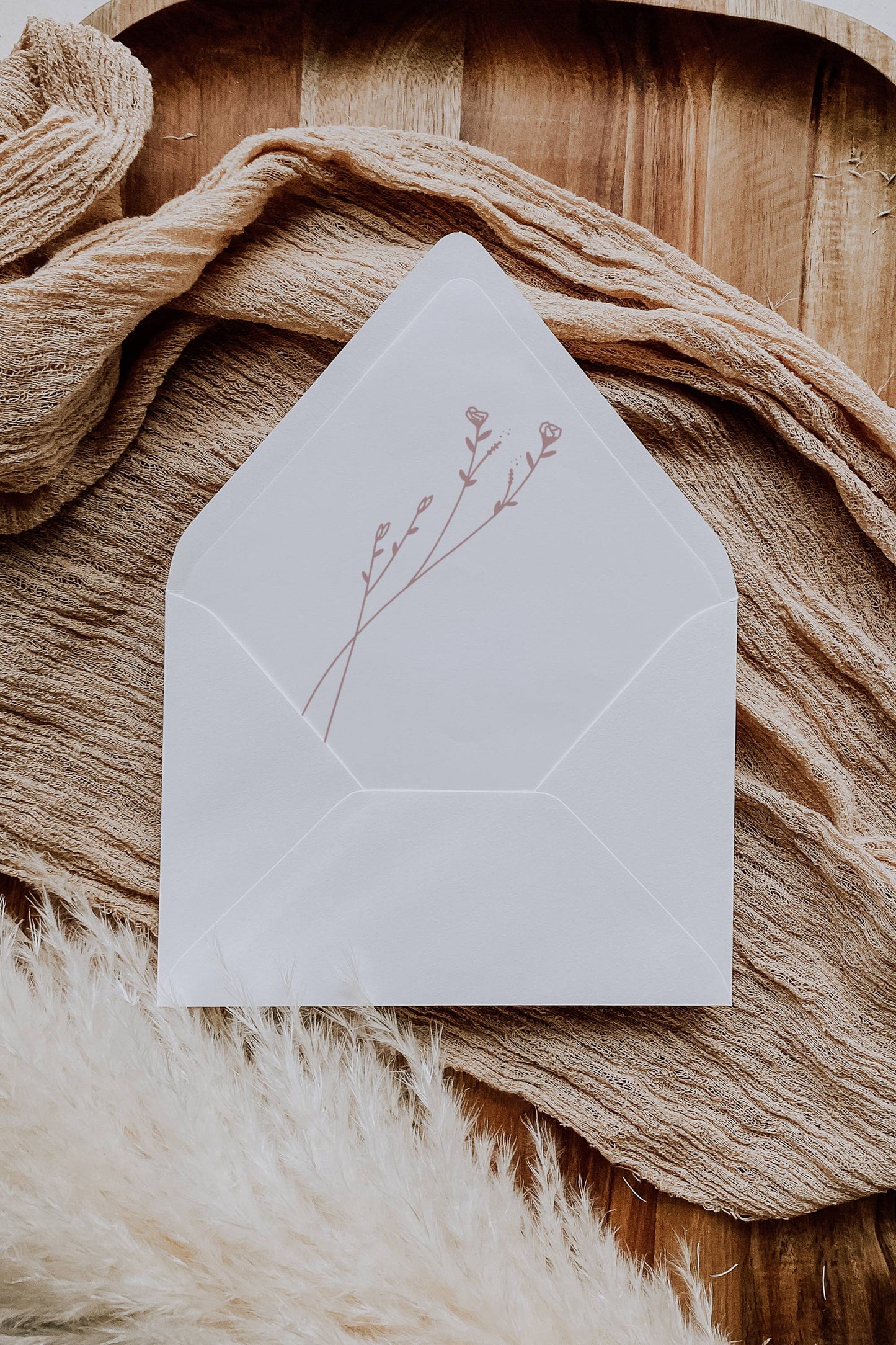 Envelope Liner Template | Modern Romantic Collection