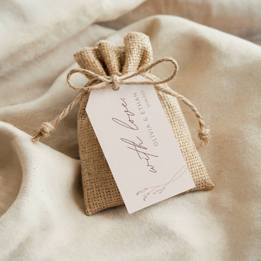 Favors Tag Template | Modern Romantic Collection