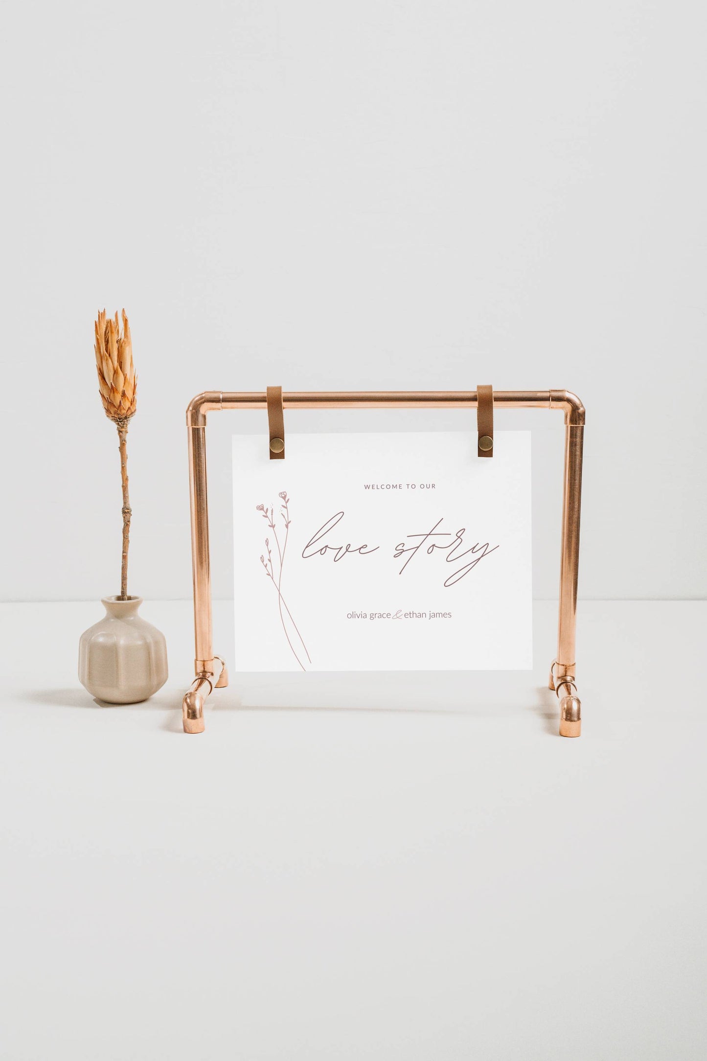 Welcome Sign Template 10''x8'' | Modern Romantic Collection