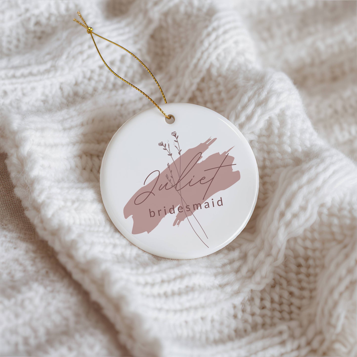 Ornament Template "Bridesmaid_Brush" | The Modern Romantic Collection