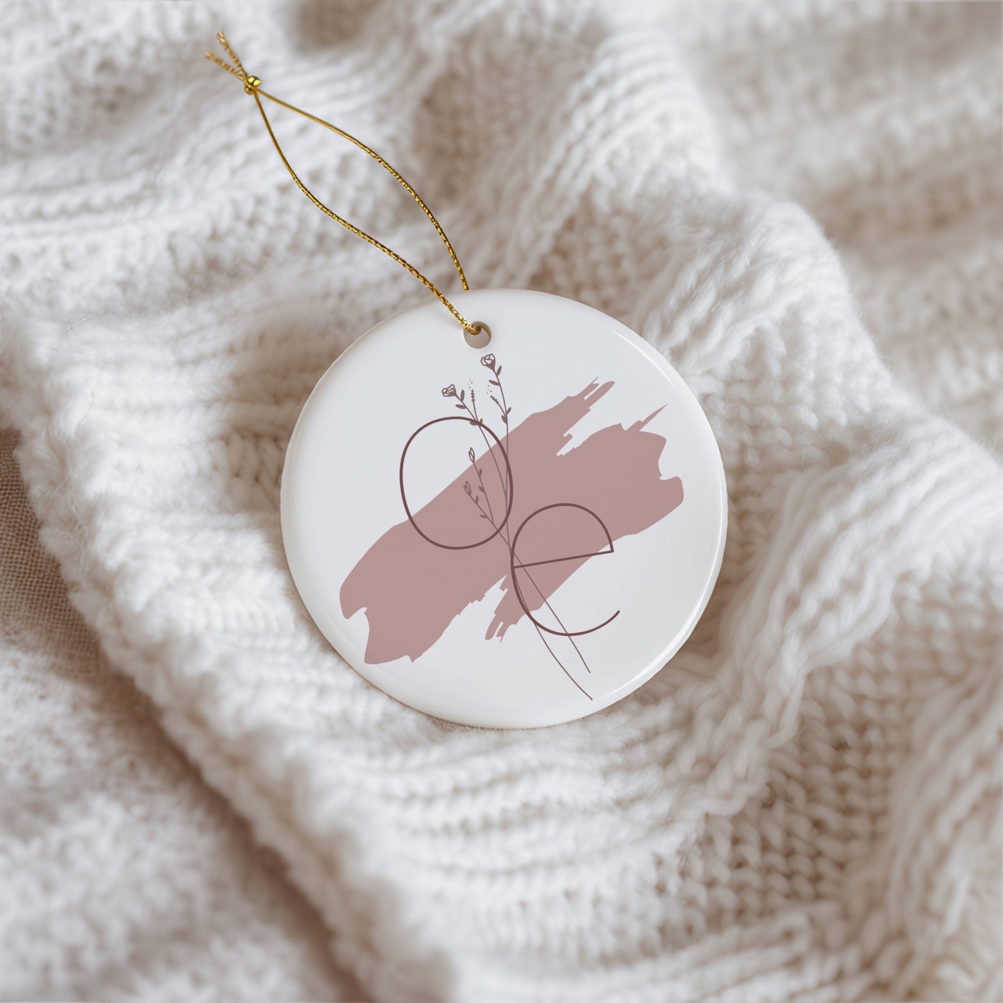 Ornament Template "Monogram Brush" | The Modern Romantic Collection