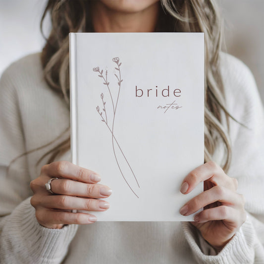 Notebook Template "Floral Bride Notes" | Modern Romantic Collection