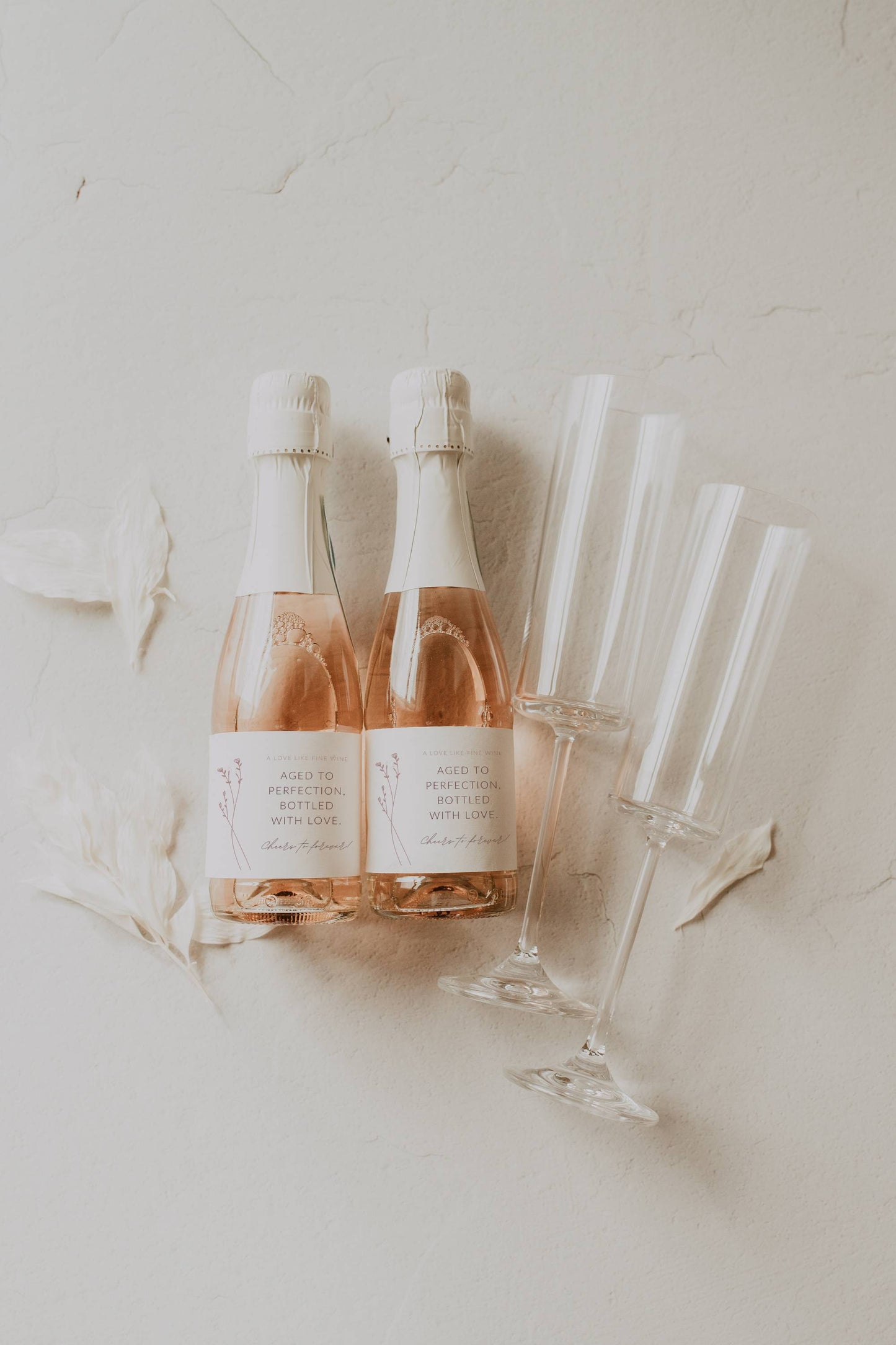 Wine Label Template | Option 02 | Modern Romantic Collection