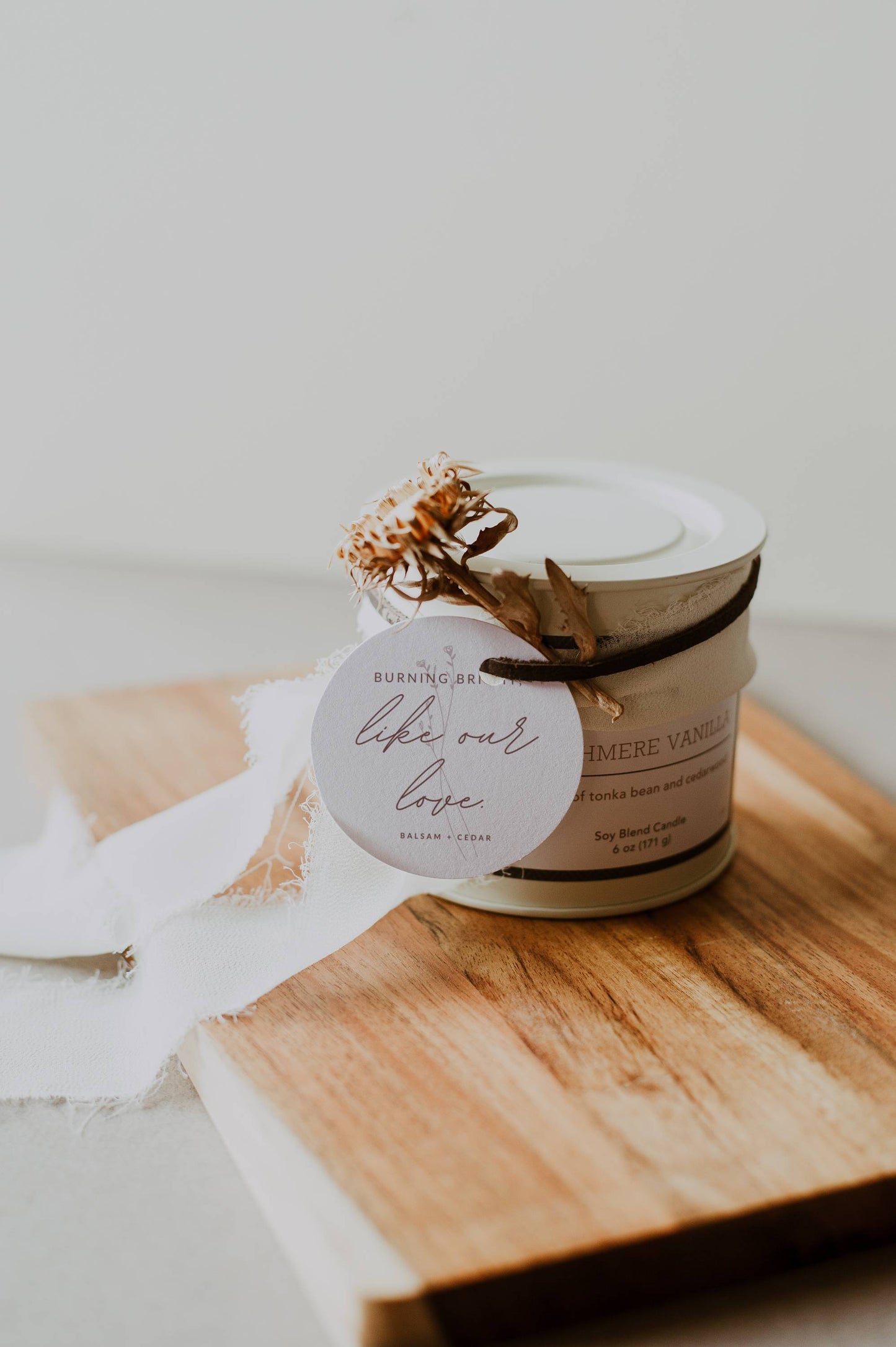 Tin Candle Label Template 4oz | Modern Romantic Collection