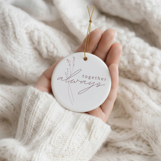 Ornament Template "Always Together White" | The Modern Romantic Collection