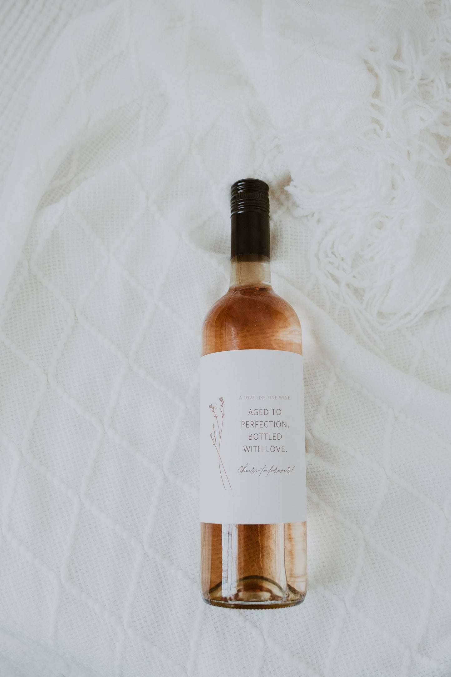 Wine Label Template | Option 02 | Modern Romantic Collection