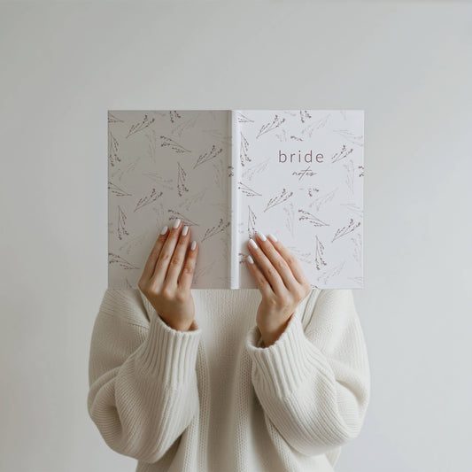 Notebook Template "Full Cover Bride Notes" | Modern Romantic Collection