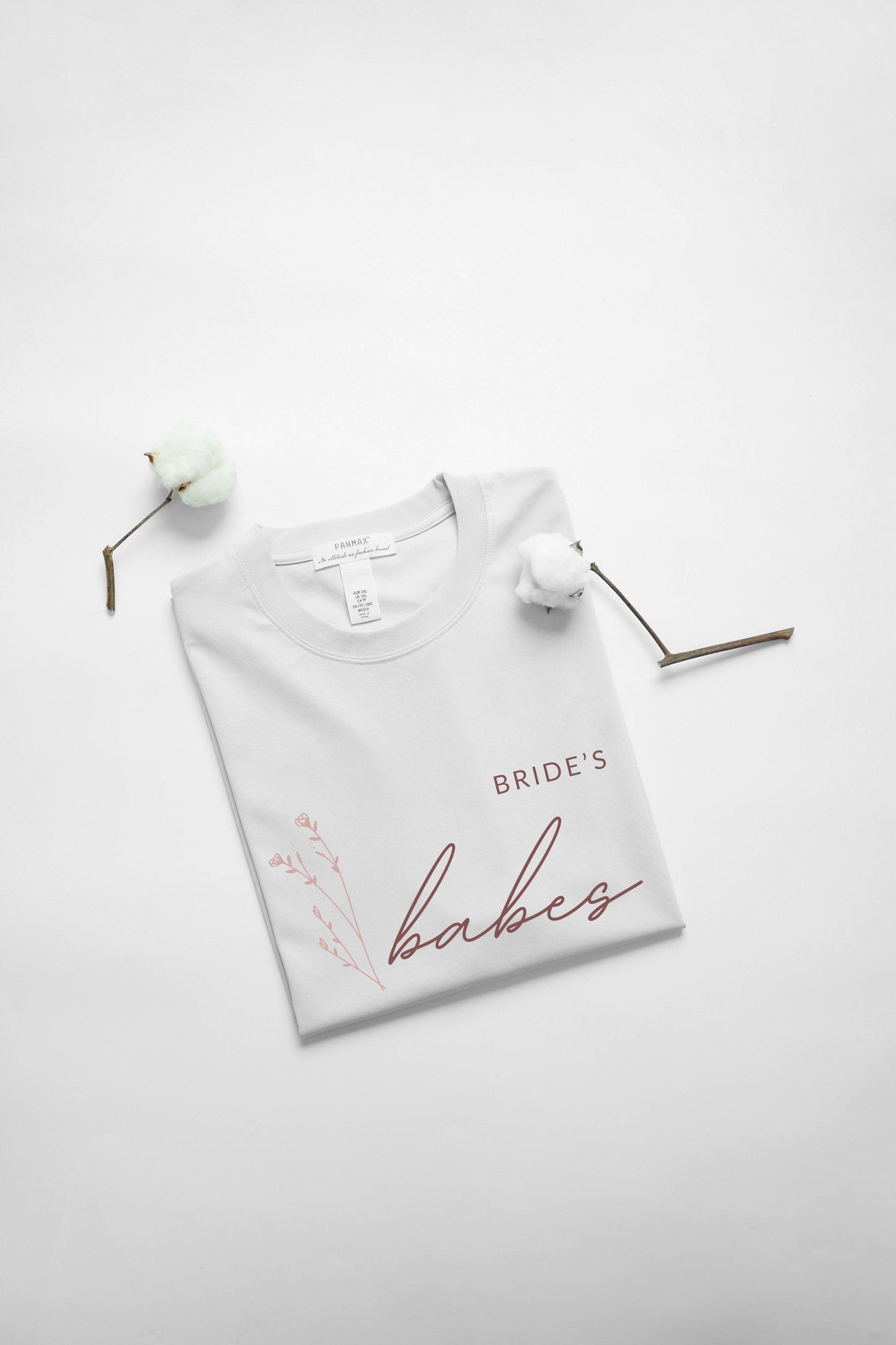 Bridesmaid T-shirt "bride's babes" Template | Modern Romantic Collection