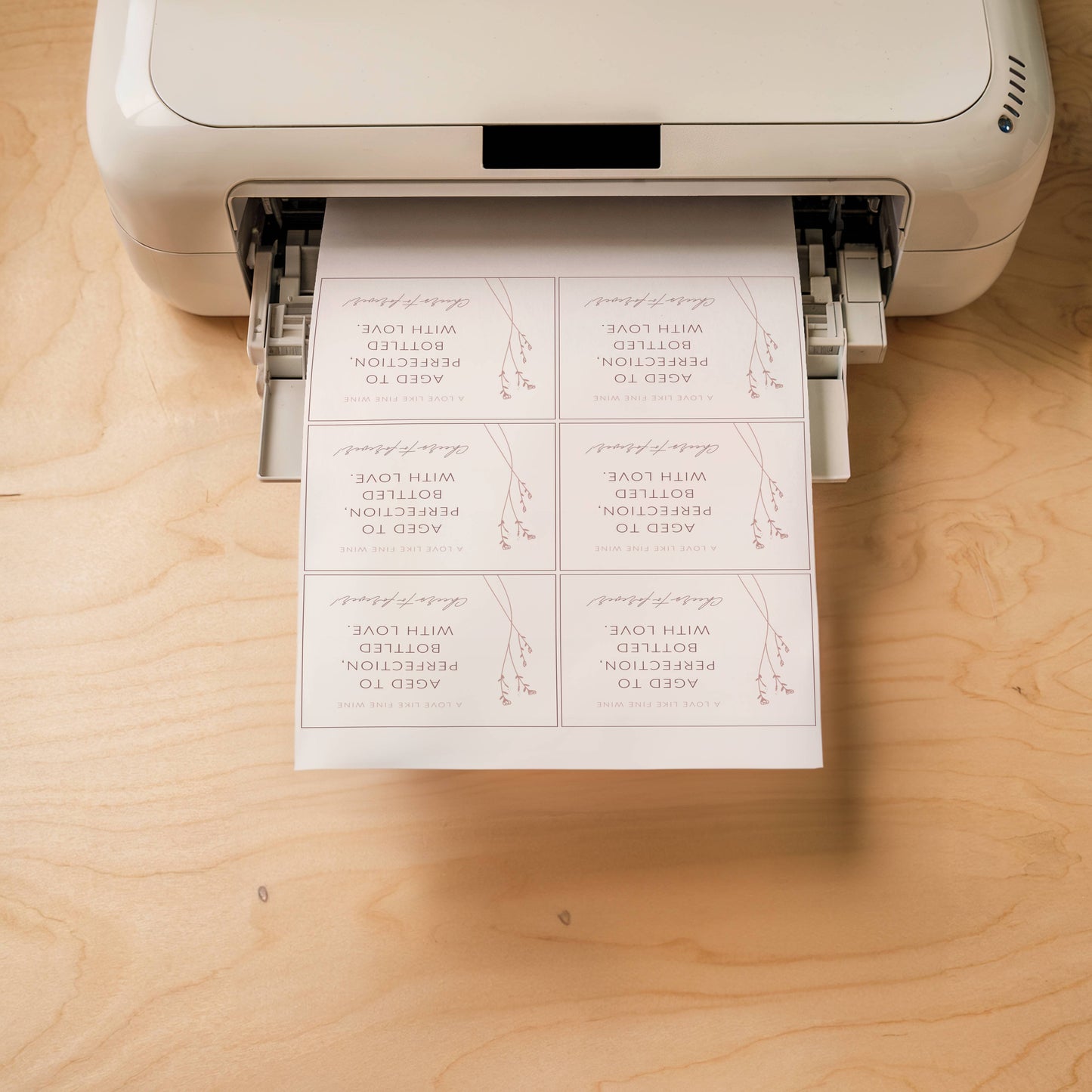 Wine Label Template | Option 02 | Modern Romantic Collection