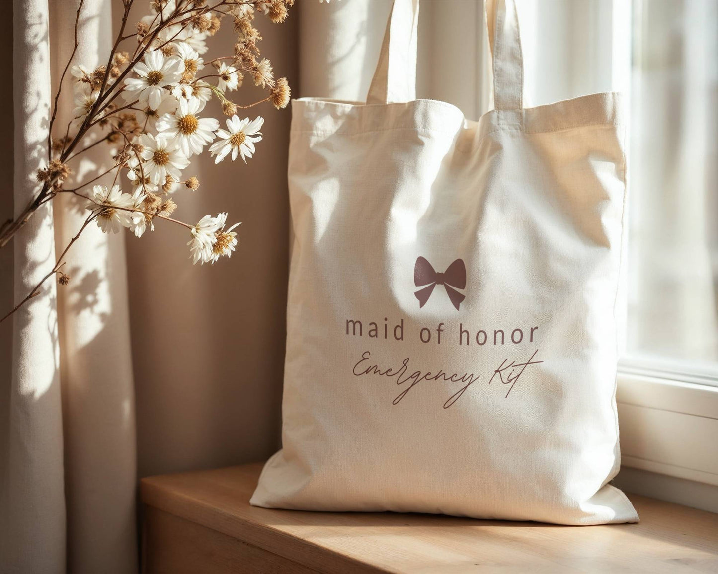 Tote Bag Template "Maid of Honor" | Modern Romantic Collection