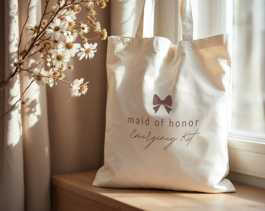 Tote Bag Template "Maid of Honor" | Modern Romantic Collection