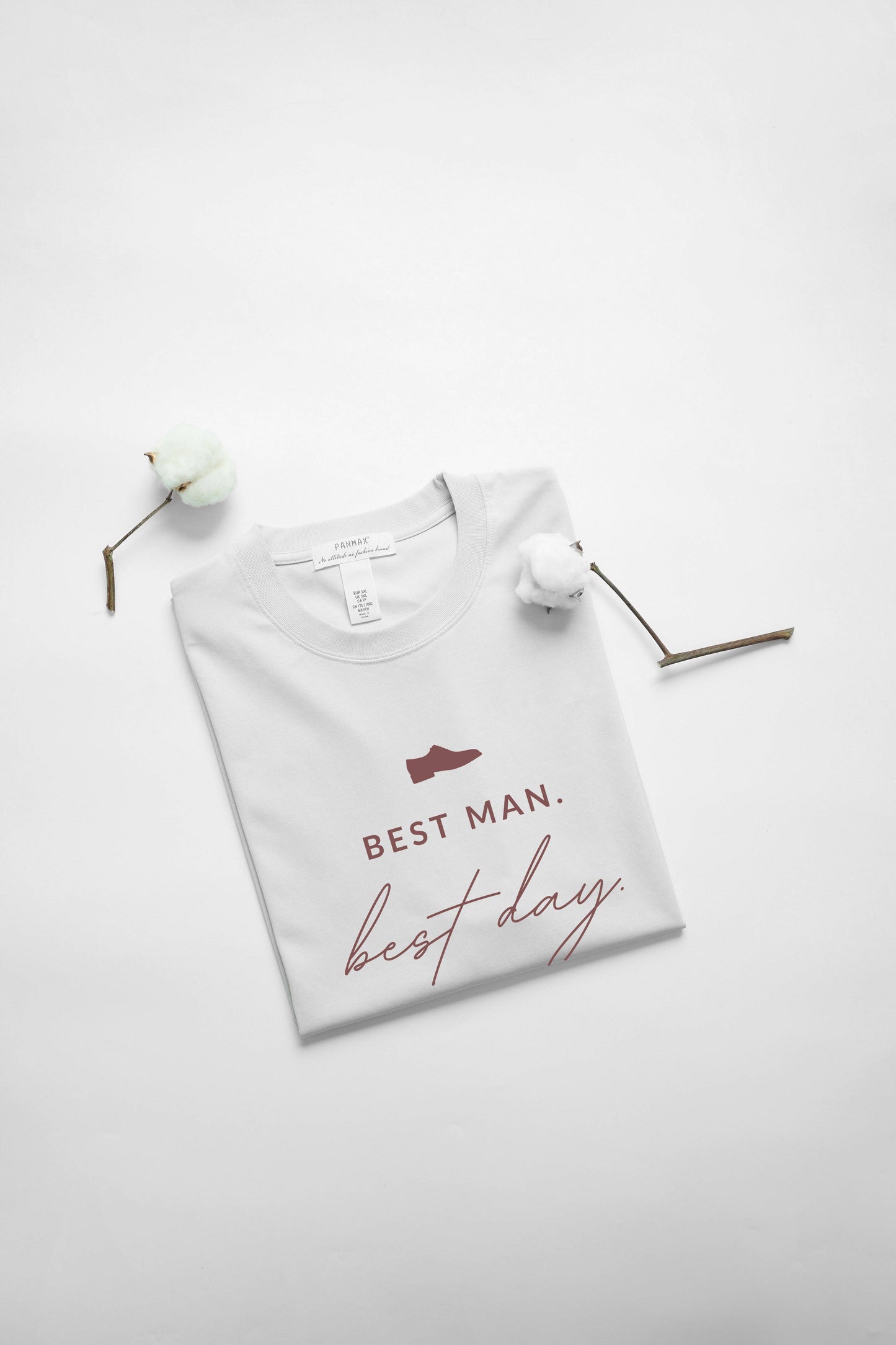 Best Man T-shirt Template "Best time" | Modern Romantic Collection