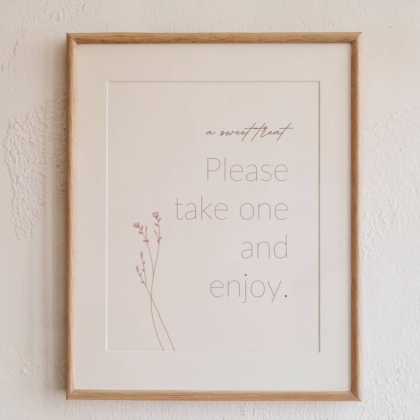 Favors Sign Template 8''x10'' | Modern Romantic Collection