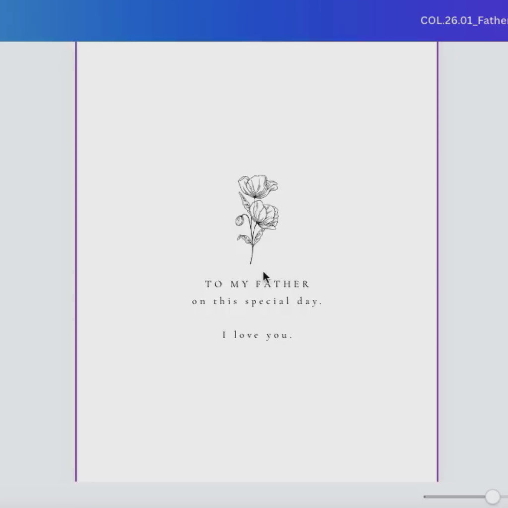 Alba Serenity Dad Card Template: Father of the Bride and Groom