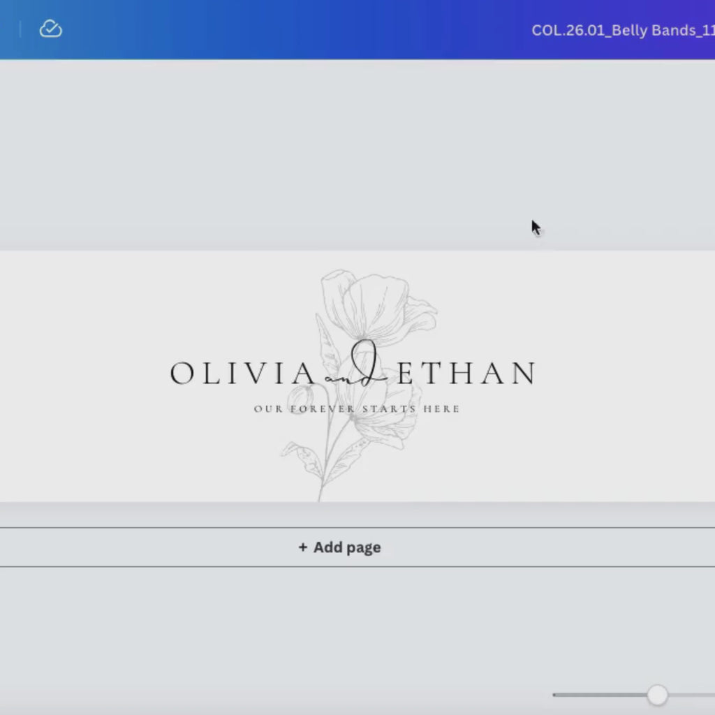 Alba Serenity Belly Band Template