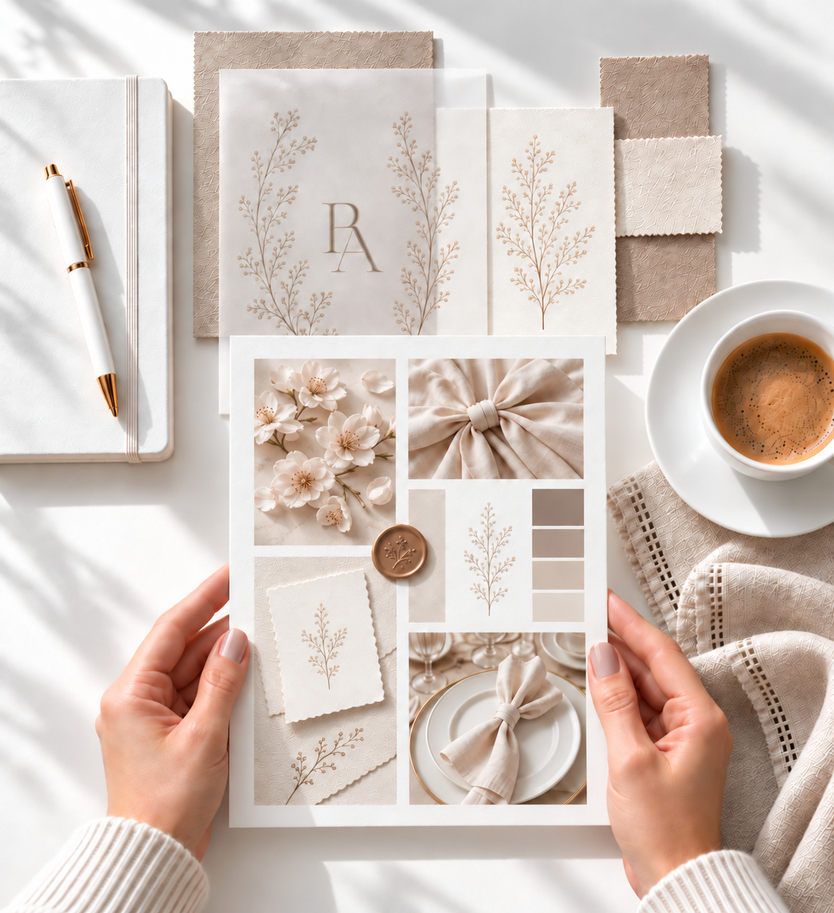 Custom wedding stationery and branding design